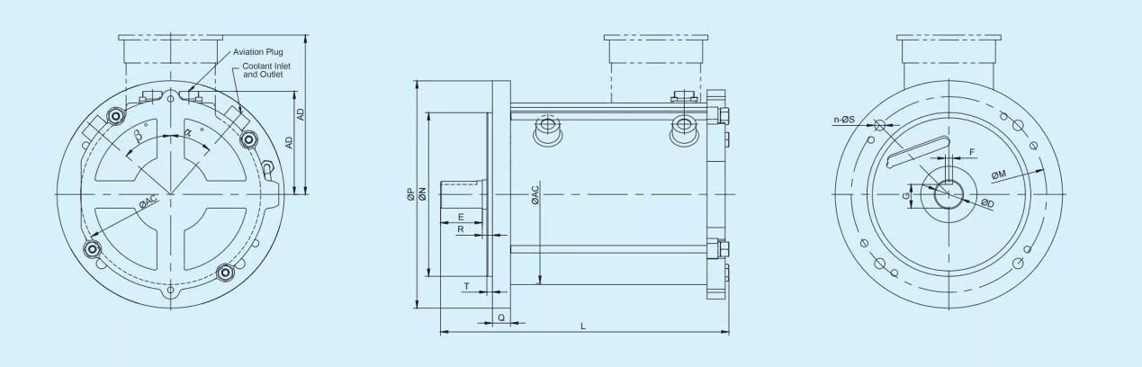 Stainless Steel Water Cooled Synchronous Motor